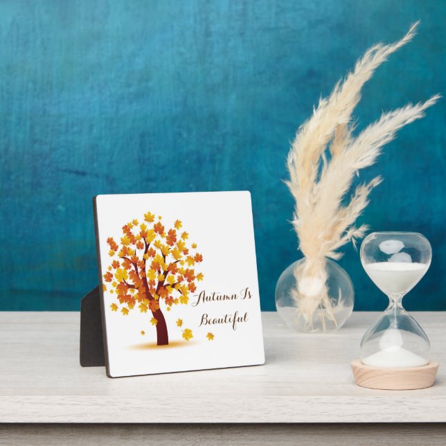 Der Herbst ist schön gepflegt Fotoplatte (InSitu)