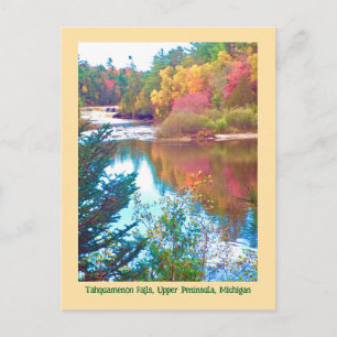 Der Herbst kommt zur Upper Peninsula, Michigan Pos Postkarte
