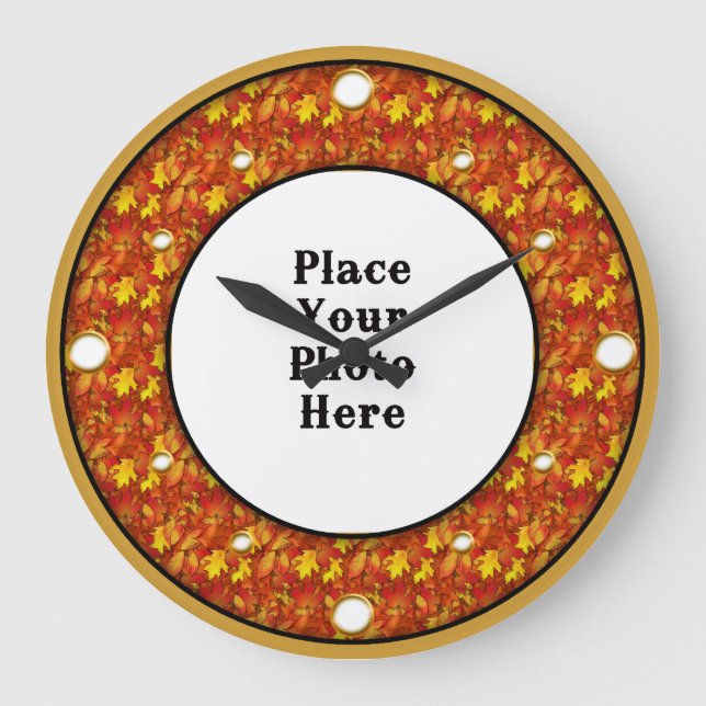 Der Herbst lässt das Foto an der Uhr hängen (Vorderseite)