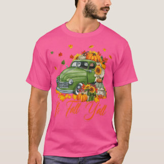 Der Herbst-Yall Pumpkin Truck Herbstbaum Hallo T-Shirt