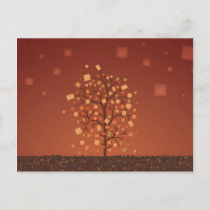 Der Herbstbaum Postkarte