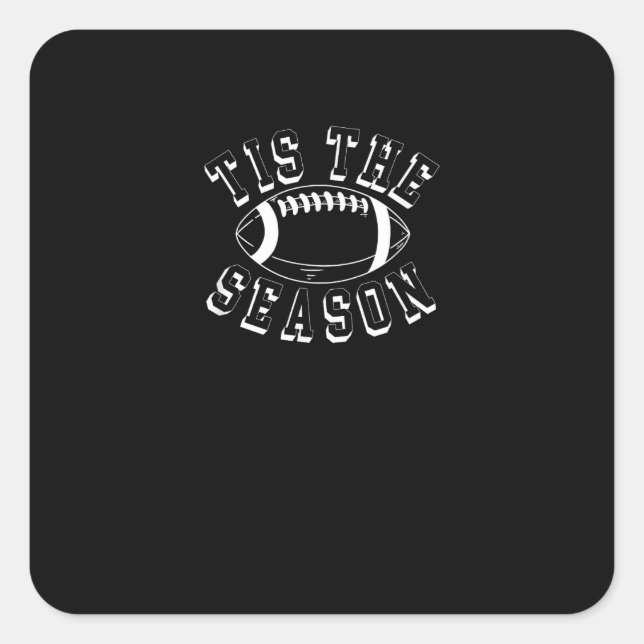 Der Herbstfußball der Saison Quadratischer Aufkleber (Vorderseite)