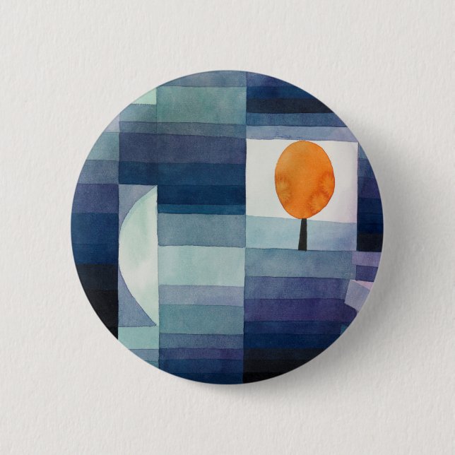 Der Herbstvorbote (1922) von Paul Klee Button (Vorderseite)