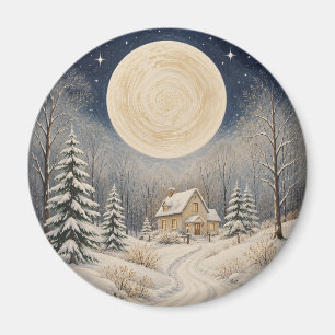 Der Herd von Winters Glanz Magnet
