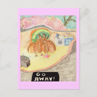 Der Hermit Will kein Unternehmen Postkarte