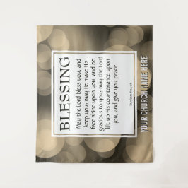 DER HERR BEGRÜSST EUCH Nummern 6:24-26 Kirche Wandteppich