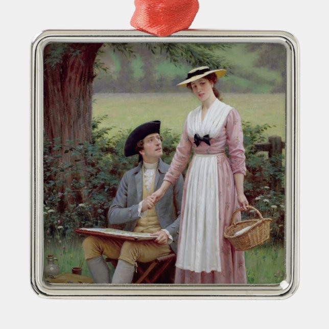 Der Herr Burleigh und seine Liebe Ornament Aus Metall (Vorne)