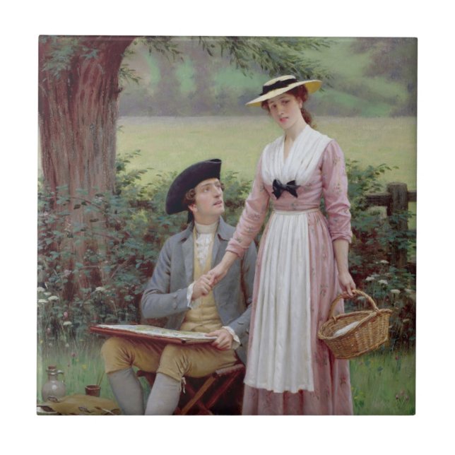 Der Herr Burleigh und seine wahre Liebe Fliese (Vorderseite)