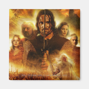 DER HERR DER RINGE: ROTK Aragorn Movie Poster Magnet