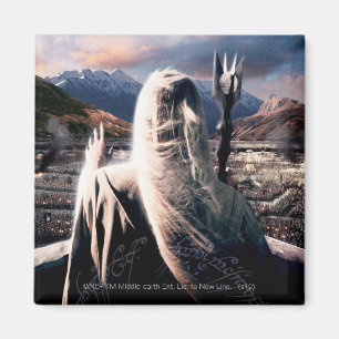 DER HERR DER RINGS: Das Filmplakat von Saruman Magnet