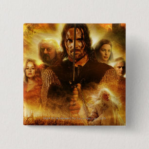 DER HERR DER RINGS: ROTK Aragorn Movie Poster Button
