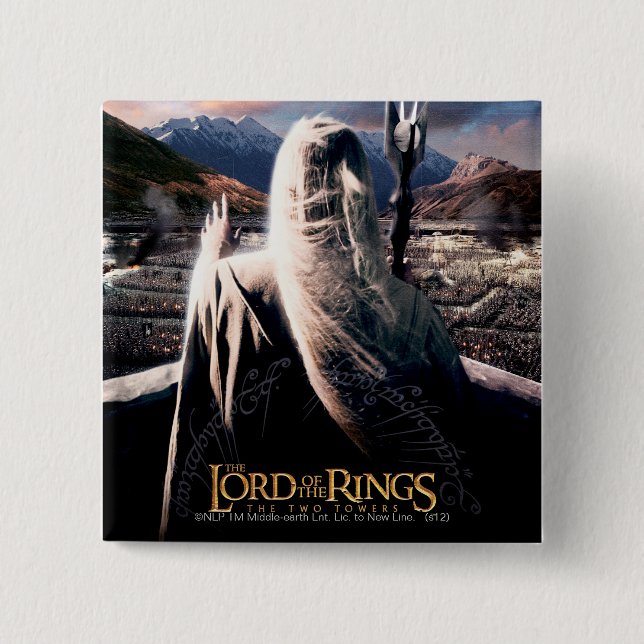 DER HERR DER RINGS: TT SARUMAN™ Movie Poster Button (Vorderseite)