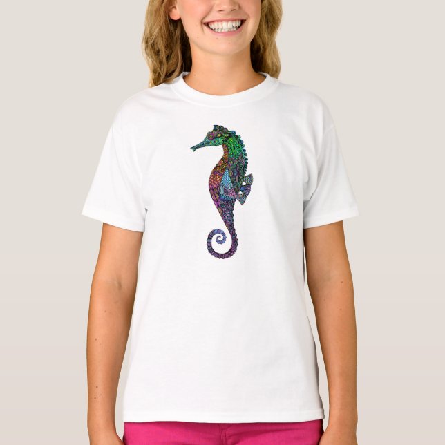 Der Herr Electric Seahorse Shirts der Männer (Vorderseite)