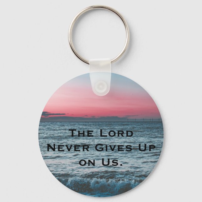 Der Herr gibt uns nie Schlüsselanhänger (Vorderseite)