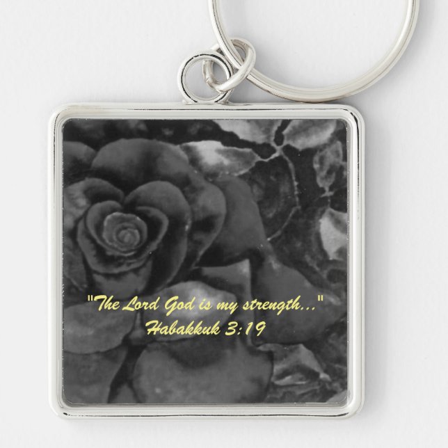 "Der Herr, Gott, ist meine Stärke.." Wahrheiten de Schlüsselanhänger (Vorne)