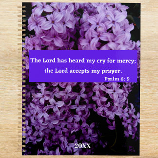 Der Herr hört mich Lilac Bibel Verse Planer