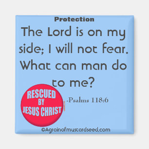 Der Herr ist auf meiner Seite Bionzept Magnet