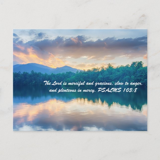 Der Herr ist barmherzig und barmherzig, zornig, Postkarte (Vorderseite)