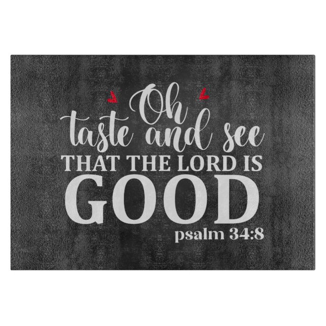 Der Herr ist ein guter Vorstand Schneidebrett (Vorderseite)