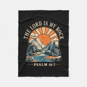 Der Herr ist Fels Psalm 18_2 christlicher Berg Fleecedecke