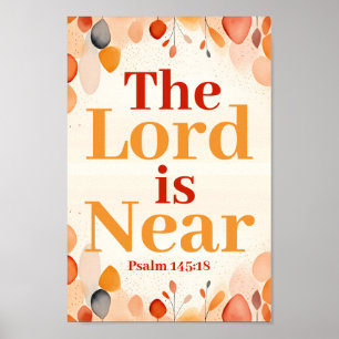 Der Herr ist in der Nähe von Boho Christliche Wall Poster
