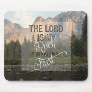 Der Herr ist mein Fels - Ps 18:2 Mousepad