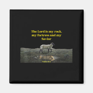 Der Herr ist mein Fels Psalm 18_2 - Christliche We Magnet
