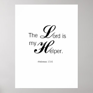 Der Herr ist mein Helfer Poster