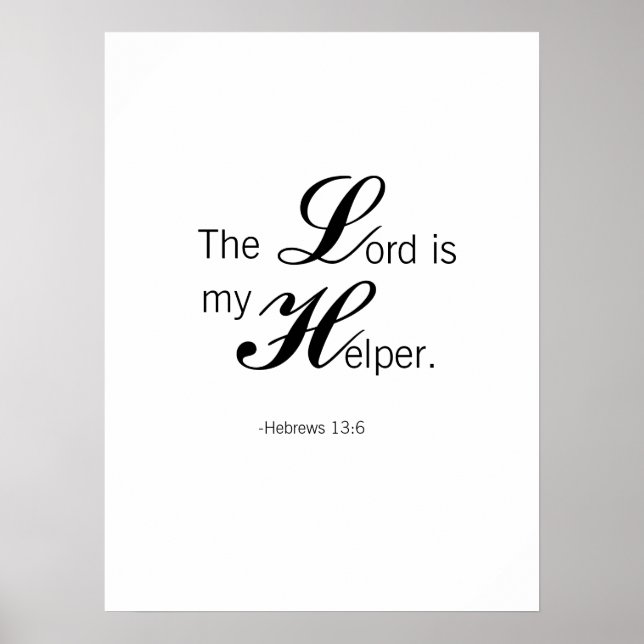 Der Herr ist mein Helfer Poster (Vorne)