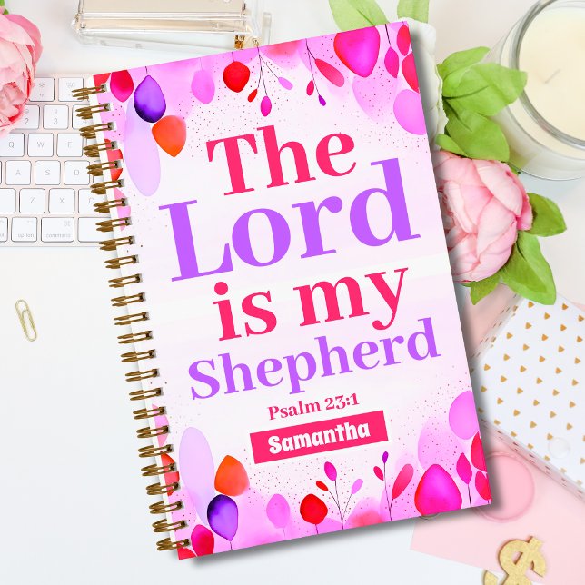 Der Herr ist mein Hirte Christlich Girl Journal Notizbuch (Von Creator hochgeladen)