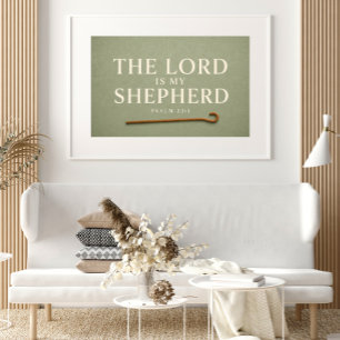 DER HERR IST MEIN HIRTE Christlich Poster