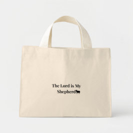 Der Herr ist mein Hirte Christliche Mini-Tasche Mini Stoffbeutel