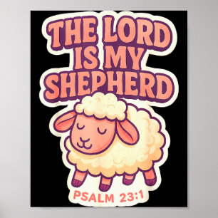 Der Herr ist mein Hirte Christlicher Bibelvers Mäd Poster