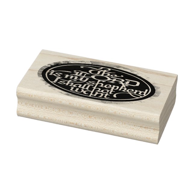 Der Herr ist mein Hirte.... Holzstempel Gummistempel (Stempel)