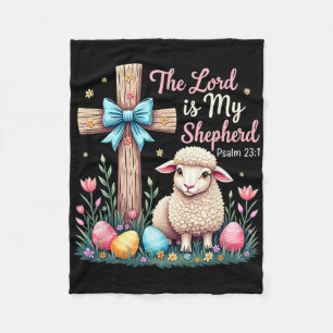 Der Herr ist mein Hirte Ostern Christliches Lamm O Fleecedecke