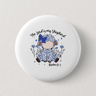 Der Herr ist mein Hirte Ostersonntag Jesus Christl Button