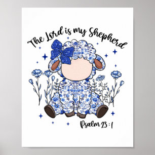 Der Herr ist mein Hirte Ostersonntag Jesus Christl Poster