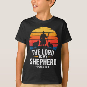 Der Herr ist mein Hirte Psalm 23_1 Bibelvers T-Shirt