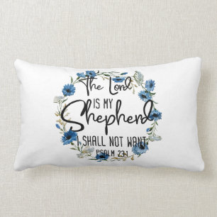 Der Herr ist mein Hirte  Psalm 23:1 Bibelverse Lendenkissen