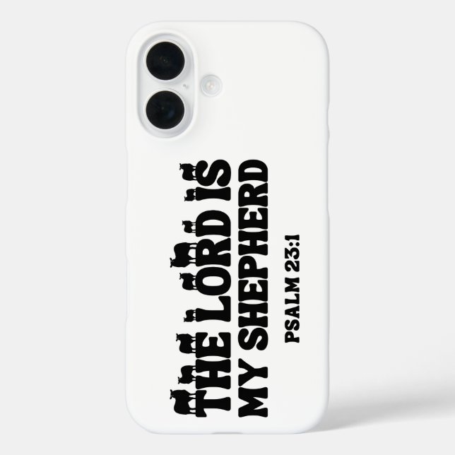Der Herr ist mein Hirte - Psalm 23:1 Case-Mate iPhone Hülle (Rückseite)