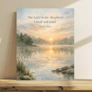 Der Herr ist mein Hirte Psalm 23:1 Christlich Poster