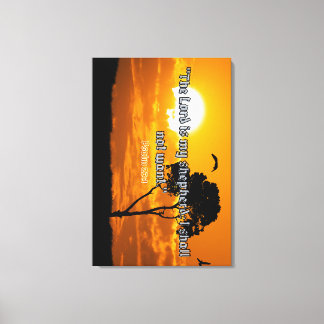 "Der Herr ist mein Hirte - Psalm 23:1 Christlichen Leinwanddruck