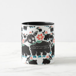 Der Herr ist mein Hirte Psalm 23:1 Minimalistisch Tasse