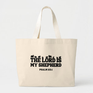 Der Herr ist mein Hirte Psalm 23:1 Tragetasche