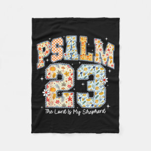 Der Herr ist mein Hirte Psalm 23 Christliche Bibel Fleecedecke