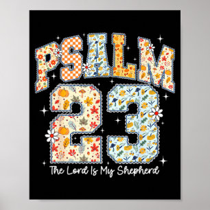 Der Herr ist mein Hirte Psalm 23 Christliche Bibel Poster