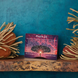 Der Herr ist mein Hirte Psalm 23 Fotoplatte