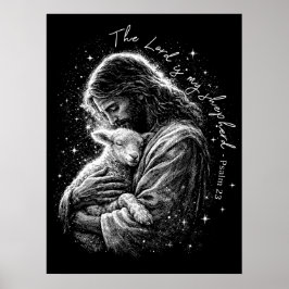 Der Herr ist mein Hirte. Psalm 23. Poster