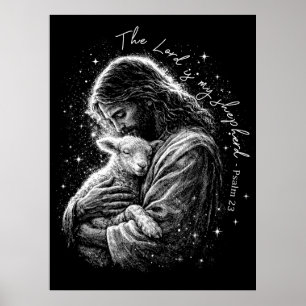 Der Herr ist mein Hirte. Psalm 23. Poster
