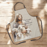 Der Herr ist mein Hirte Psalm 23 Schürze<br><div class="desc">Psalm 23 ist bekannt als der "Psalm des Glaubens" und ist ein Lieblingstrang der Schrift, der von vielen geliebt wird. Diese bible thematische Schürze zeigt den guten Hirten - Jesus, der seine Schafe hält. Dieser Psalm war ein Trost für die Gläubigen während ihres ganzen Lebens. Es ist ein wunderbares Geschenk...</div>